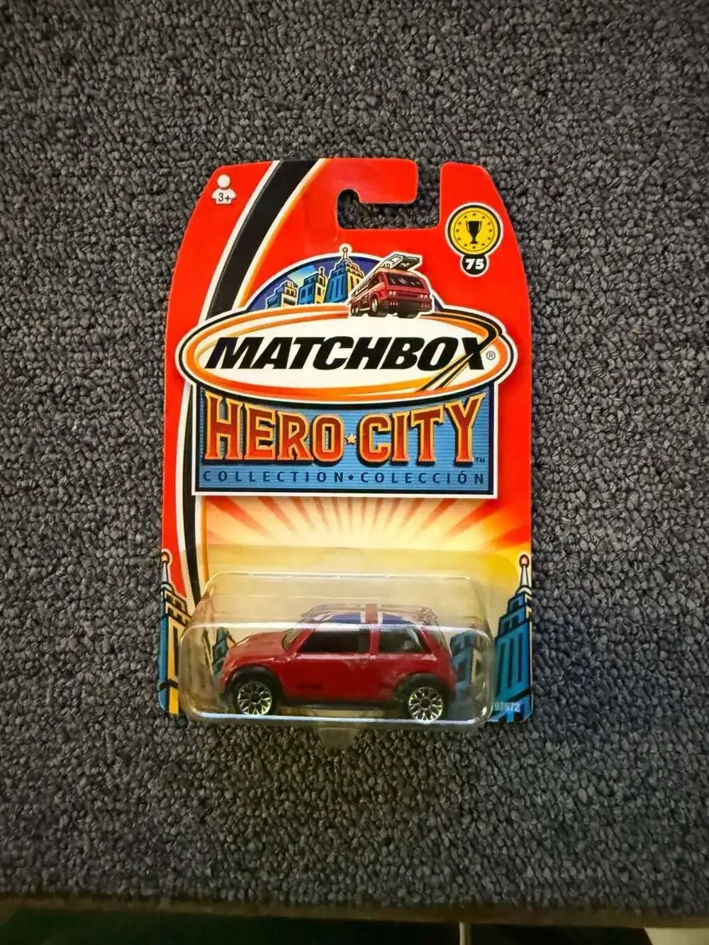 Matchbox Hero City Mini Cooper S Red Diecast Car #75